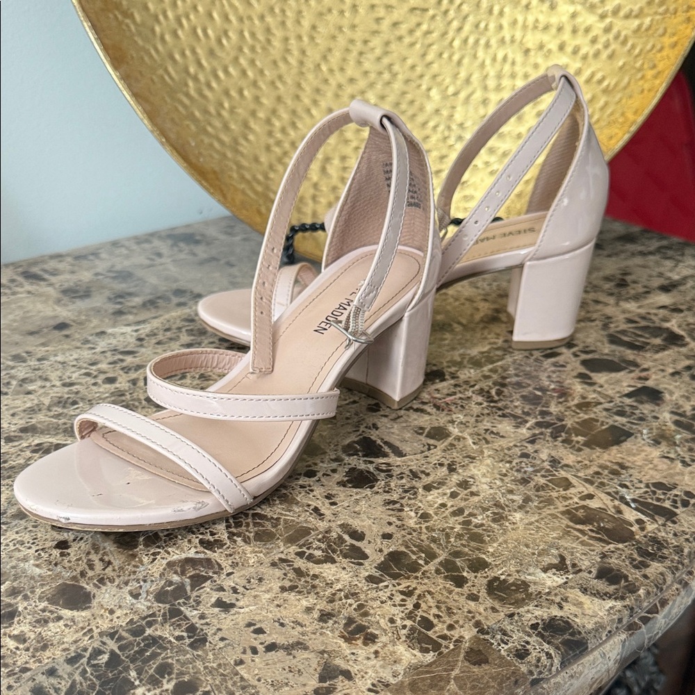 Steve Madden Nude Strappy Heels